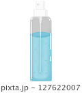 plastic bottle with alcohol spray	 127622007