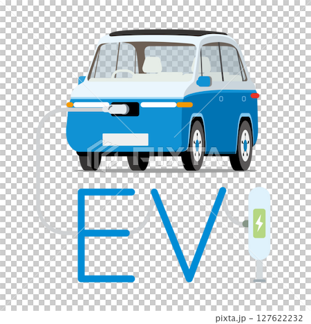 在充電站充電的 EV 電動汽車 127622232