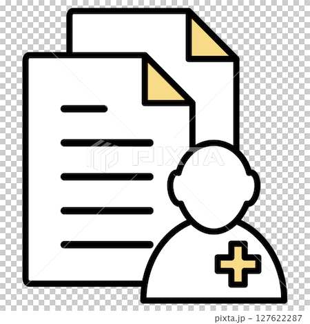 插圖圖示素材：醫療文件文件 127622287