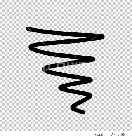 Image icon of worries and dissatisfaction. Icon illustration of feelings of frustration and stress. Handwritten vector 127623005