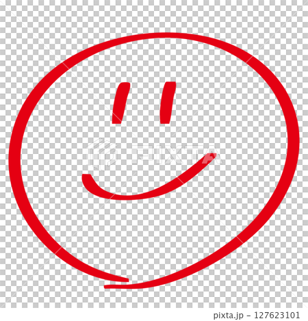 手描きのニコニコマークのイラスト 手描きのニコニコマークのイラスト 127623101