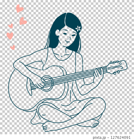 彈吉他的女孩 127624091