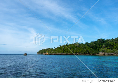 Lia beach on Waleakodi Island, Togian archipelago, Sulawesi, Indonesia Lia beach on Waleakodi Island, Togian archipelago, Sulawesi, Indonesia 127624487