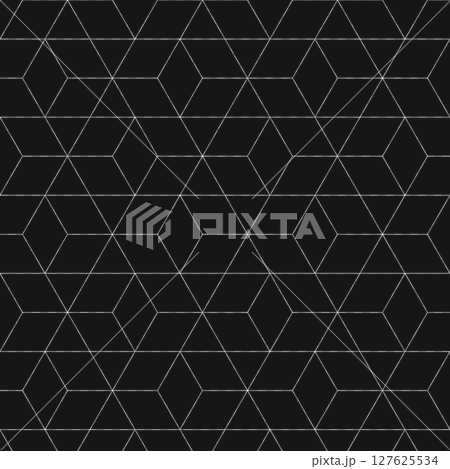 無縫細線菱形圖案抽象幾何樣本準備黑色 127625534