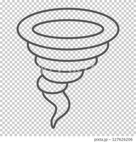 Tornado and storm flat illustration 127626206