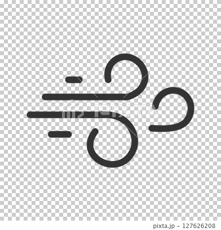 Wind icon illustration Weather/air flow 127626208