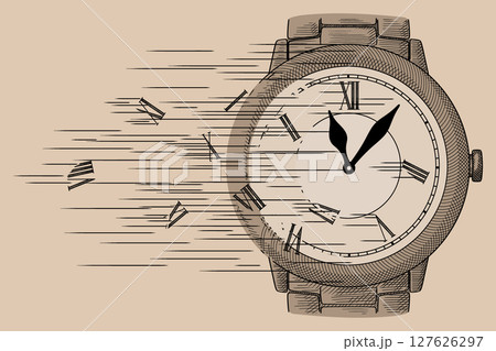 Clock and wind 127626297