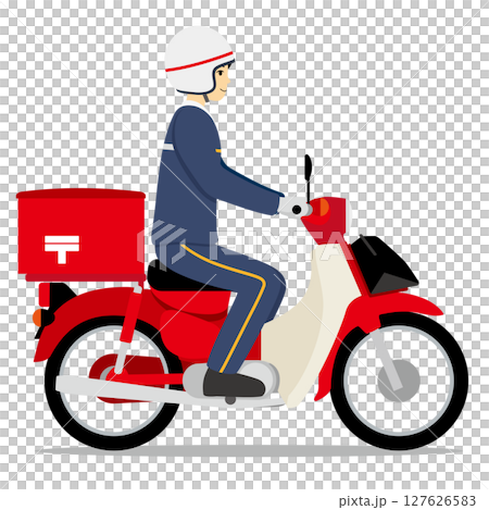 郵便配達 サイドビューC+F 郵便配達 サイドビューC+F 127626583