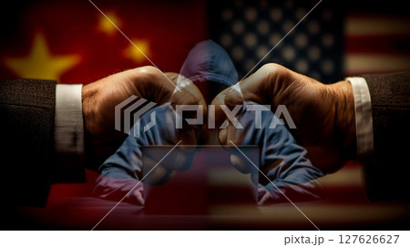 国際的なサイバー脅威のイラスト 国際的なサイバー脅威のイラスト 127626627