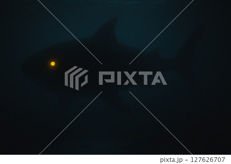 海の中に潜む巨大なモンスター 127626707