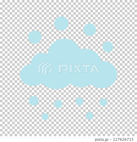 表示雪的天氣圖示插圖 表示雪的天氣圖示插圖 127626715
