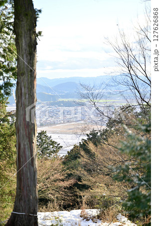 滋賀県　安土城跡からの景色 127626868