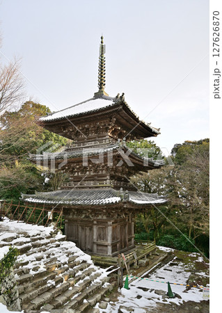 滋賀県　安土城跡　三重塔 127626870