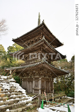 滋賀県 安土城跡 三重塔 滋賀県 安土城跡 三重塔 127626871