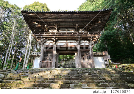 滋賀県　安土城跡　仁王門 127626874