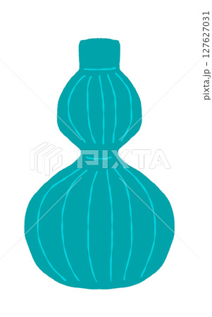 Hand drawn line art vase. Doodle clay pottery illustration. Isolated vector illustration for home decor and design, greeting card, banner, poster, label. Hand drawn line art vase. Doodle clay pottery illustration. Isolated vector illustration for home decor and design, greeting card, banner, poster, label. 127627031