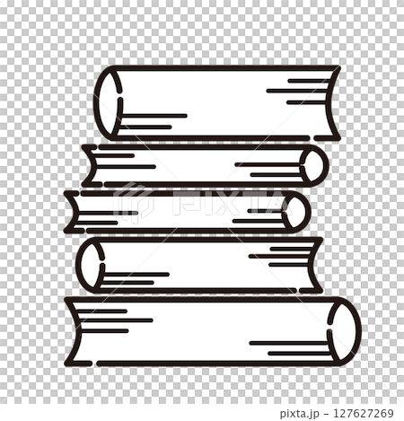 堆疊書籍的插圖 127627269