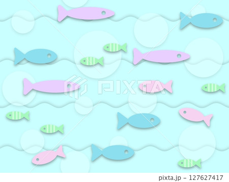 魚のシームレスパターン 1 魚のシームレスパターン 1 127627417