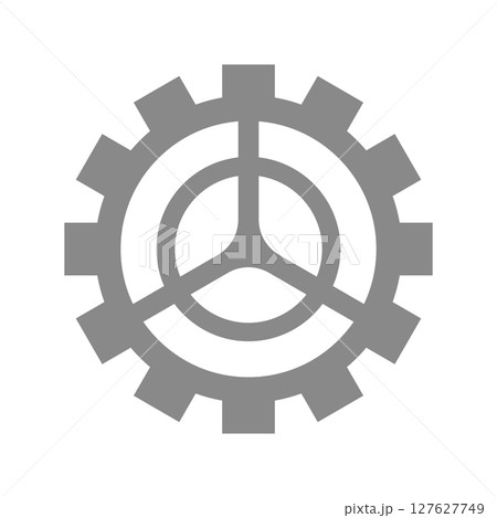 歯車のシンプルなベクターアイコン_2 歯車のシンプルなベクターアイコン_2 127627749