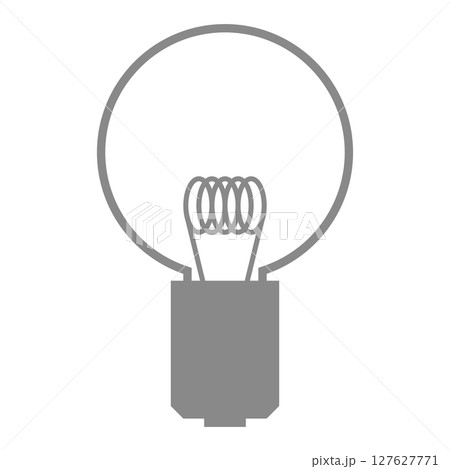 シンプルな電球のベクターアイコン_1 シンプルな電球のベクターアイコン_1 127627771