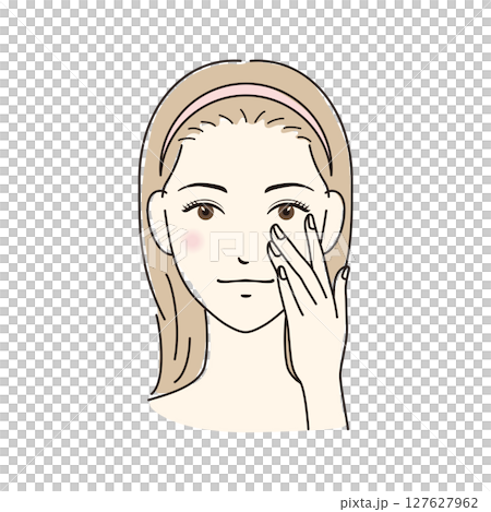 スキンケアをする女性 127627962