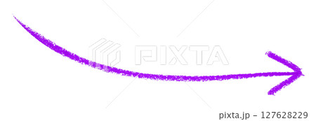 Purple arrow symbol colored pencil isolated on transparent background Purple arrow symbol colored pencil isolated on transparent background 127628229