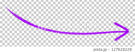 Purple arrow symbol colored pencil isolated on transparent background 127628229