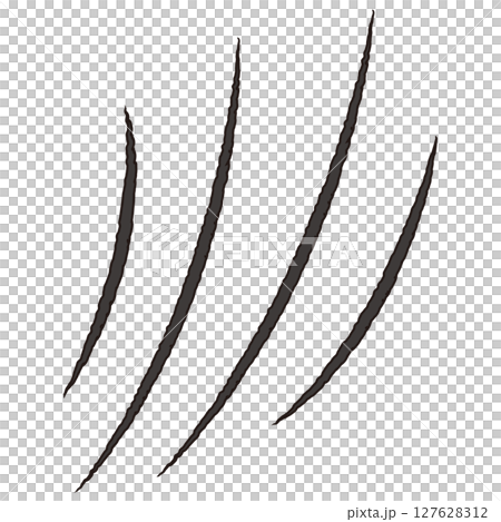 爪痕のイラスト 127628312