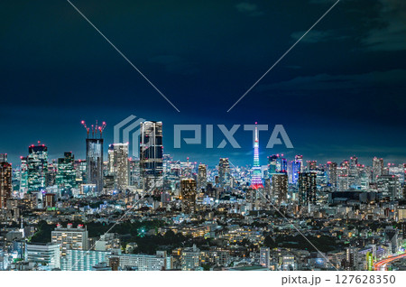 東京の夜景 東京の夜景 127628350