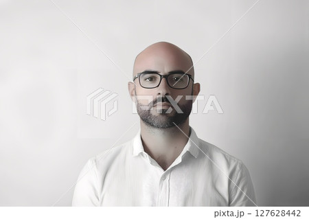 メガネをかけた男性 127628442