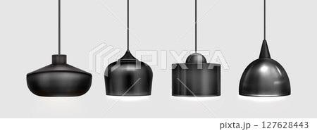 Ceiling pendant lamp set in minimalist style 127628443