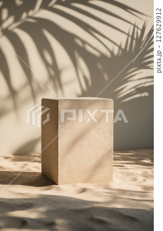 stone pedestal For presentation 127629912