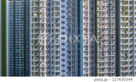 June 8 2025 Building Cluster Against a Bright Sky in Urban Setting 127630344