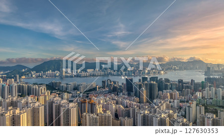 June 8 2025 Scenic View of Hong Kong Cityscape at Twilight 127630353