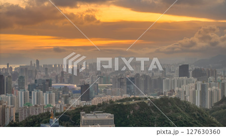 June 8 2025 View of Urban Skyline at Sunset with Dramatic Clouds June 8 2025 View of Urban Skyline at Sunset with Dramatic Clouds 127630360