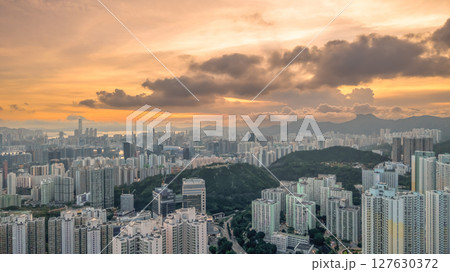 June 8 2025 View of Urban Cityscape With Mountains During Sunset 127630372