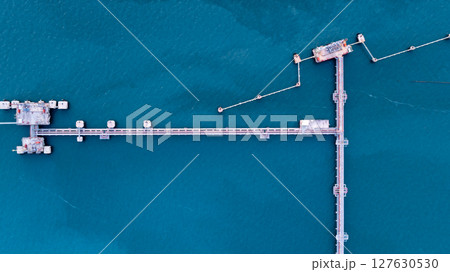Aerial view industrial oil and gas pipeline system, Energy industry pipeline structure oil and gas refinery, Industrial pipeline system petrochemical plant refinery, Petrochemical pipeline network. Aerial view industrial oil and gas pipeline system, Energy industry pipeline structure oil and gas refinery, Industrial pipeline system petrochemical plant refinery, Petrochemical pipeline network. 127630530