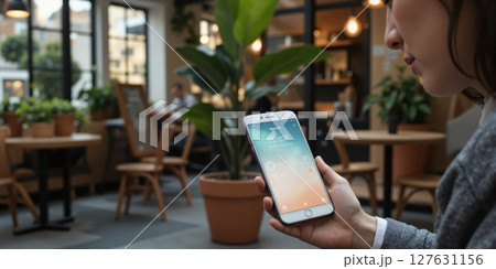 Fintech Revolution - Person Using Smartphone for Peer-to-Peer Payment A person is making a peer-to-peer payment via a smartphone in Fintech Revolution - Person Using Smartphone for Peer-to-Peer Payment A person is making a peer-to-peer payment via a smartphone in 127631156