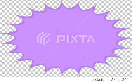 簡單的鋸齒狀語音氣泡 127631244