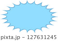 シンプルなギザギザ吹き出し 127631245