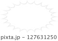 シンプルなギザギザ吹き出し 127631250