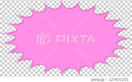 簡單的鋸齒狀語音氣泡 127631251