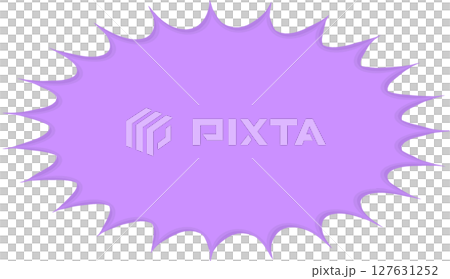 簡單的鋸齒狀語音氣泡 127631252