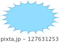 シンプルなギザギザ吹き出し 127631253