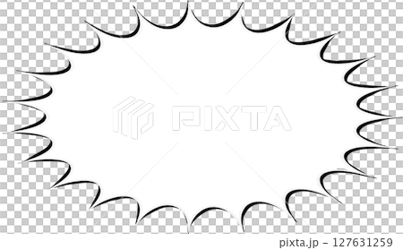 簡單的鋸齒狀語音氣泡 127631259