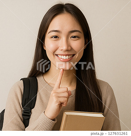 日本人女性！10代、20代、30代、40代ぐらいの学生～OLの笑顔！スマイルAI画像 127631261