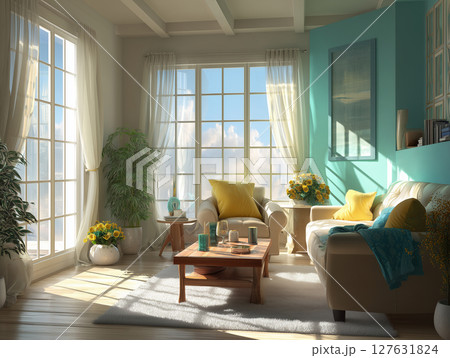 リビングイラスト リビングイラスト 127631824
