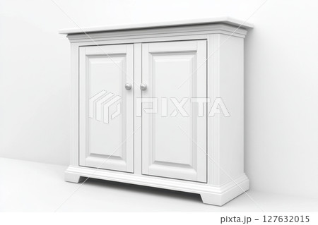 white door isolated on white background 127632015