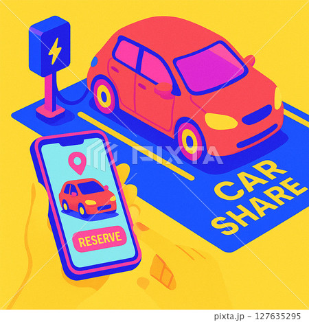 カーシェアリング カーシェアリング 127635295