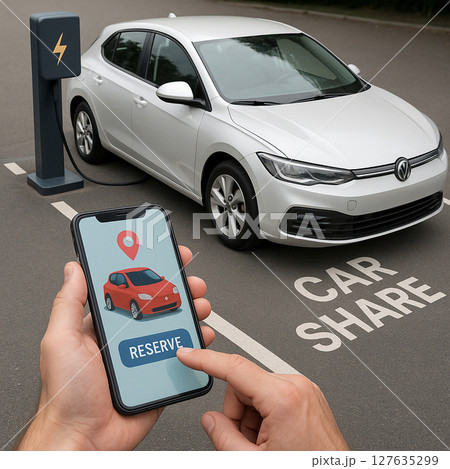 カーシェアリング 127635299